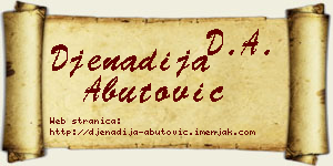 Đenadija Abutović vizit kartica